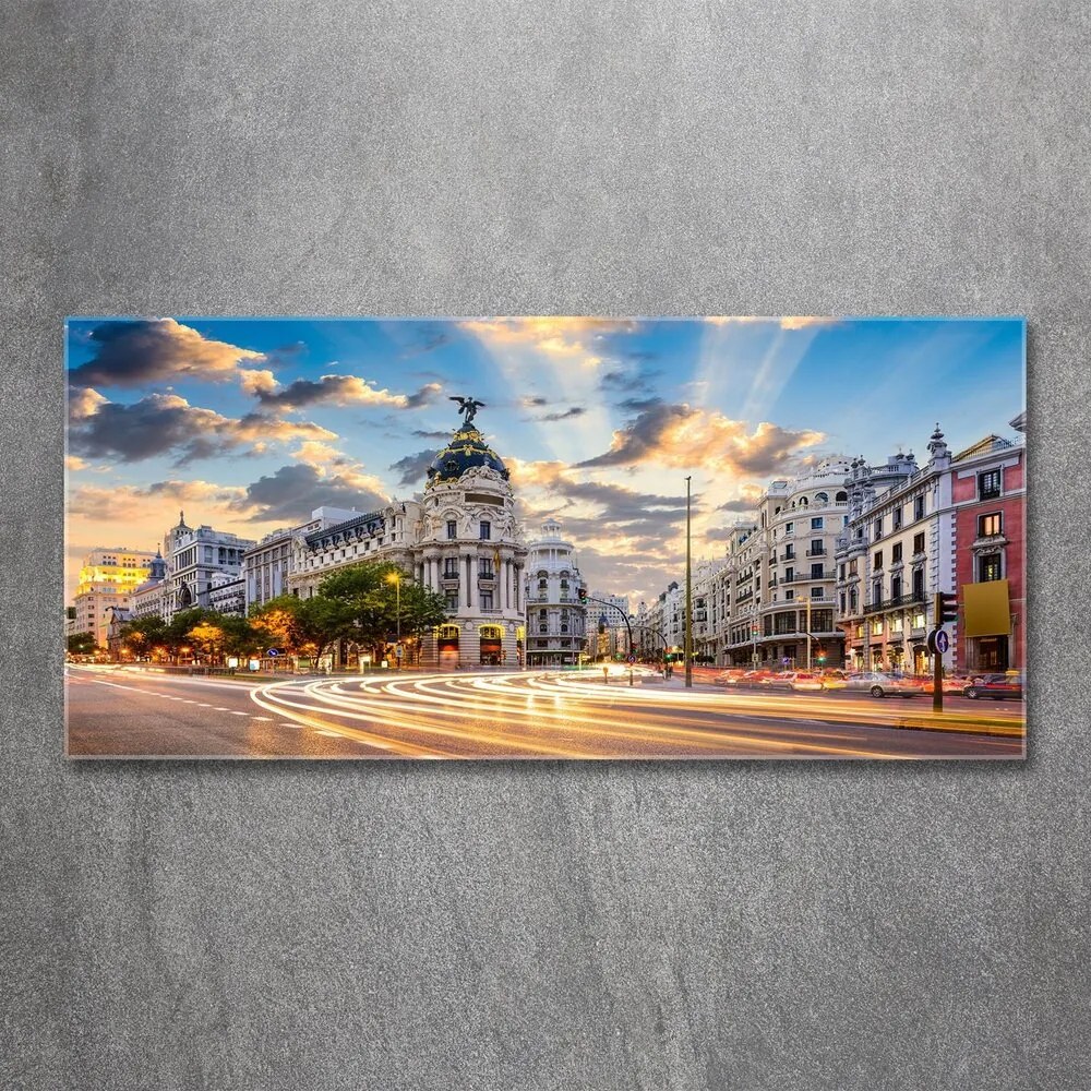 Pictura pe sticlă acrilică Madrid, spania