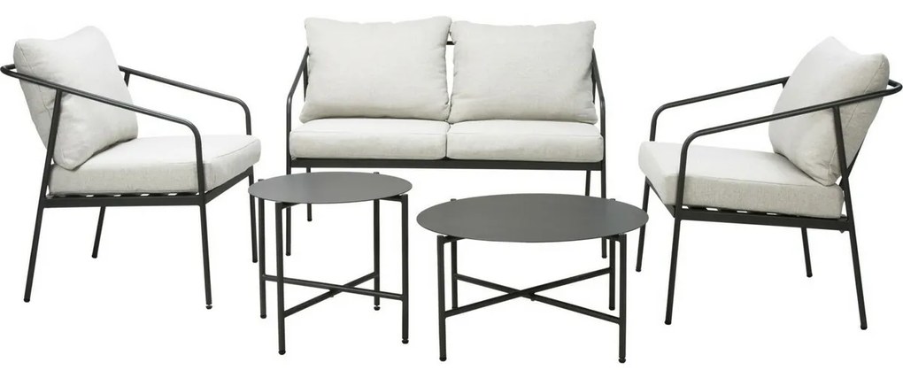 Set mobilier de grădină Dover, 5 buc, metal