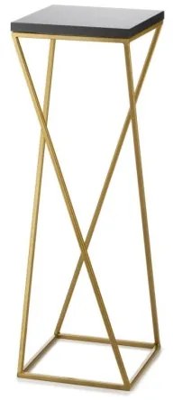 Suport pentru flori LOFT 70x24 cm auriu/negru