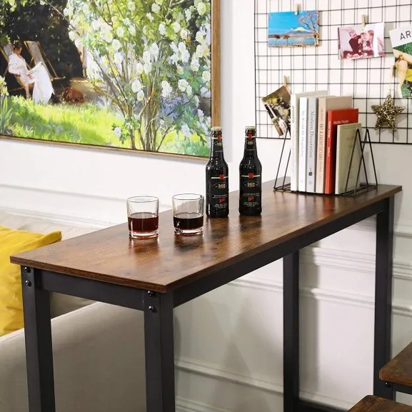 Masa Bar Vintage Maro Rustic, 120 x 100 x 40 Cm