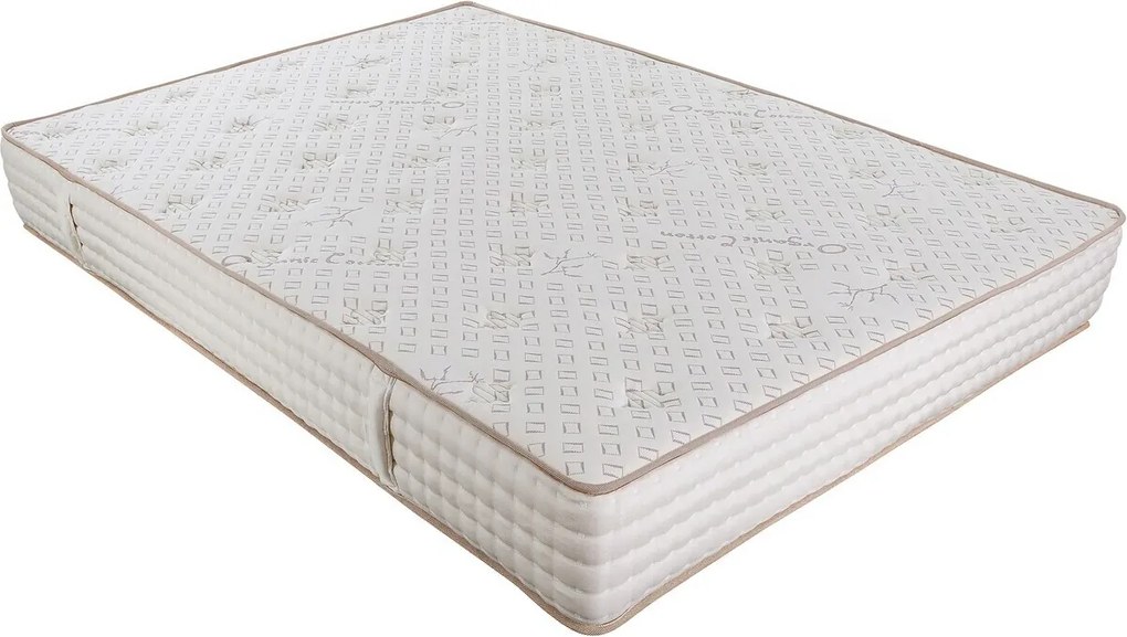 Saltea Premium Organic Cotton Pocket Memory 7 Zone de Confort 200x200 cm, H 26 cm