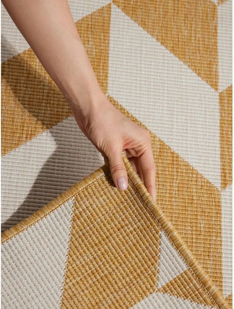 Covor pentru exterior și interior galben ocru/crem 160x230 cm Haringey Terrick – Ted Baker