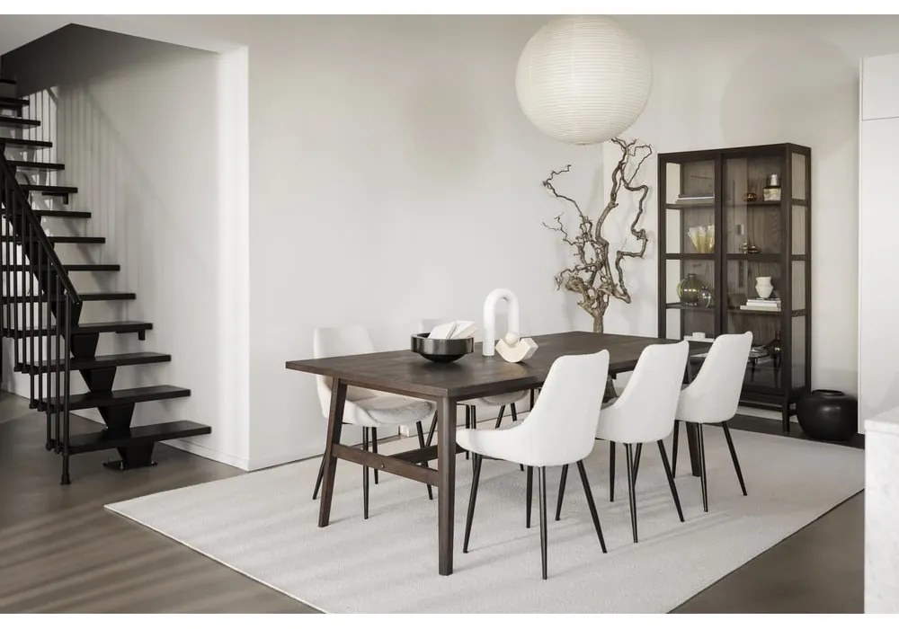 Vitrină maro cu aspect de lemn de stejar cu ușă glisantă 100x203 cm Hazelton – Rowico