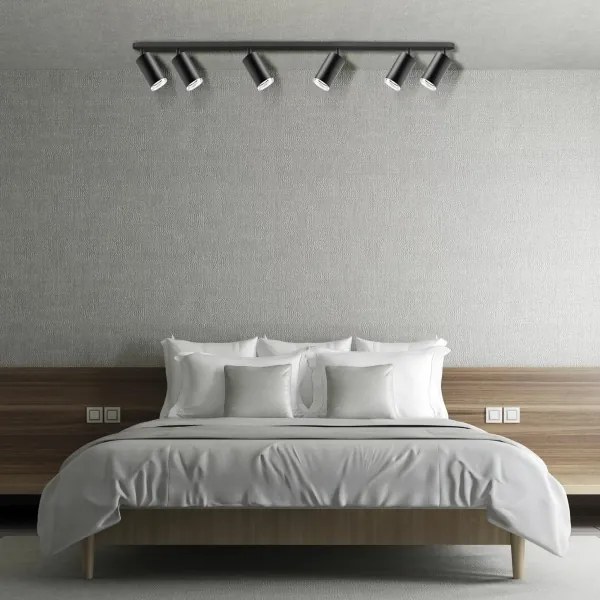 Spot pentru baie TURYN 6xGU10/10W/230V IP44 negru