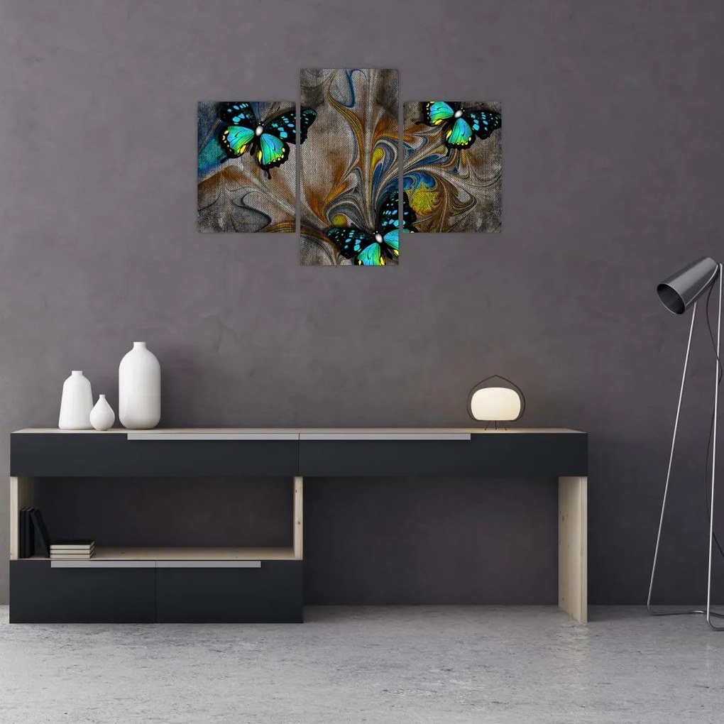 Tablou - Fluturi strălucitori în imagine (90x60 cm)