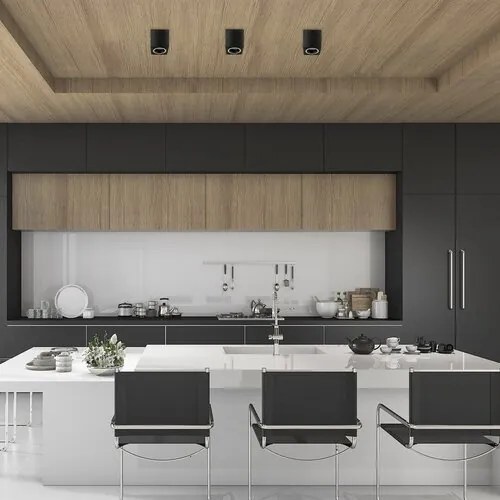 Spot aplicat tavan Kobald negru