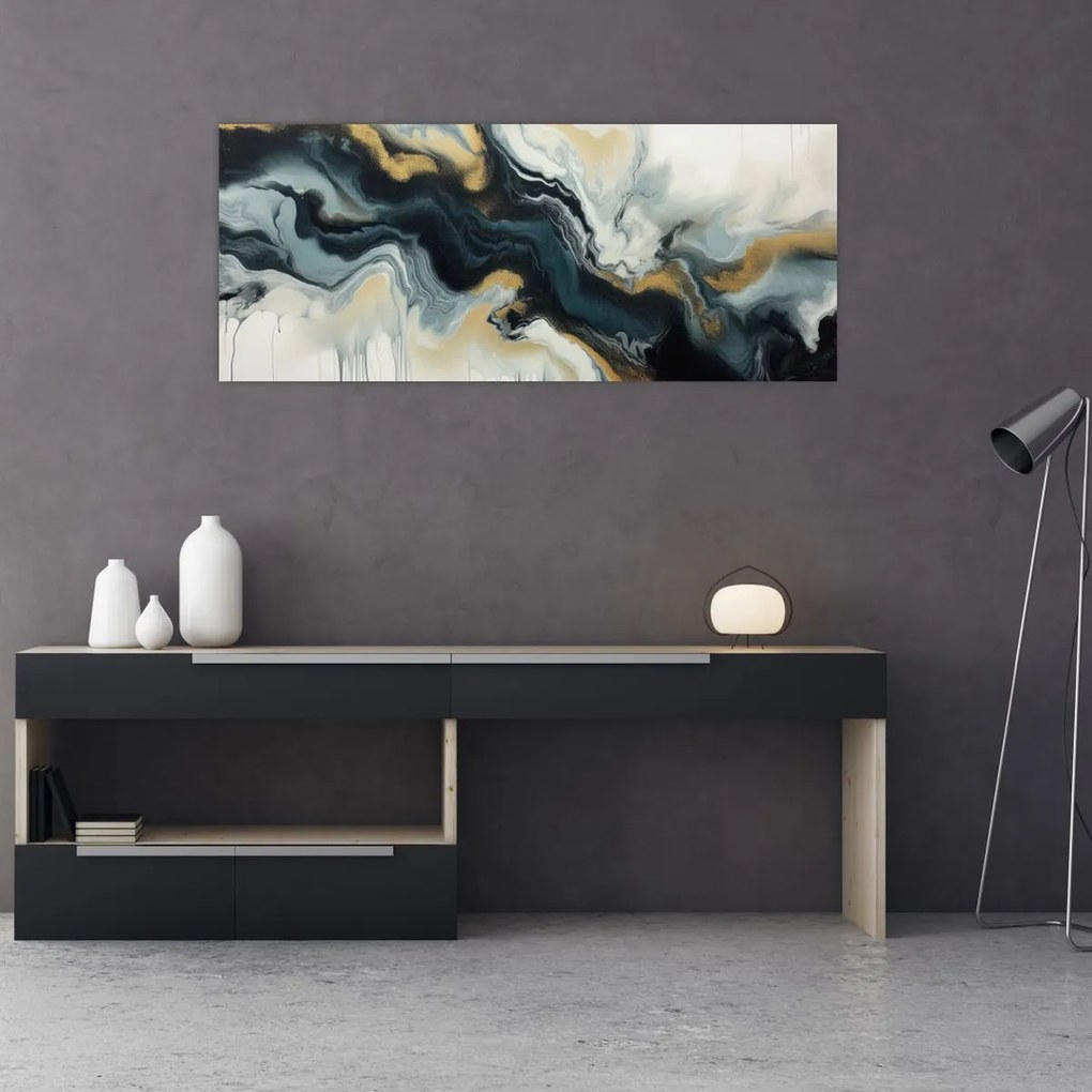Tablou - Desen marmorat (120x50 cm)