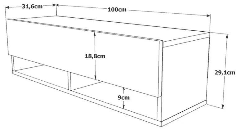 Comoda TV Roscoe Oak