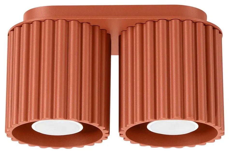 Sollux SL.1800 - Spot AURA 2xGU10/10W/230V portocaliu