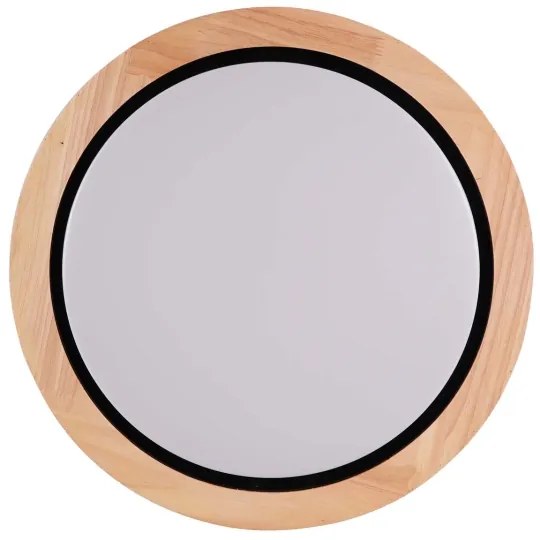 Plafonieră LED pentru baie 24W/230V Ø 39 cm IP44, stejar