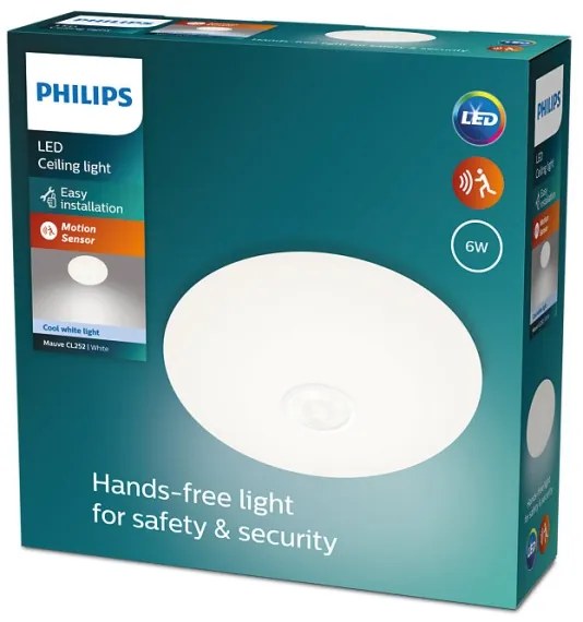 Plafonieră LED cu senzor MAUVE LED/6W/230V 4000K Philips