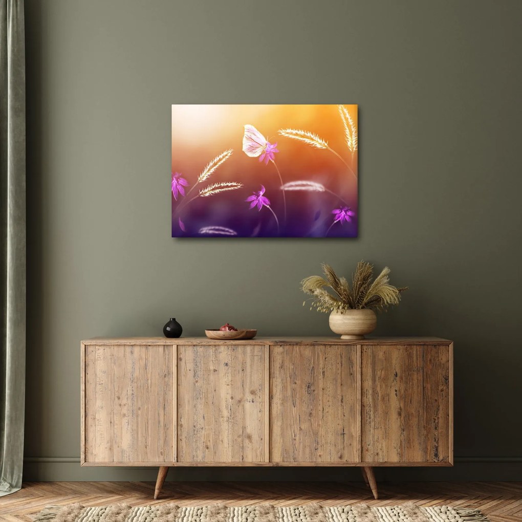 Tablou - Fluture roz (70x50 cm)