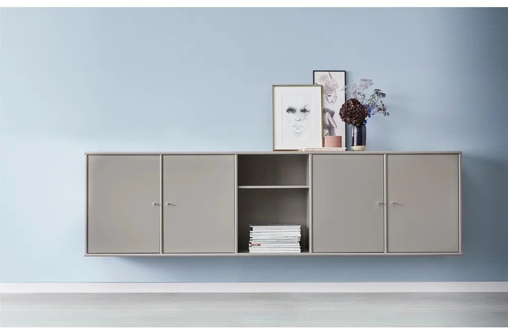 Comodă joasă gri 220x61 cm Mistral - Hammel Furniture