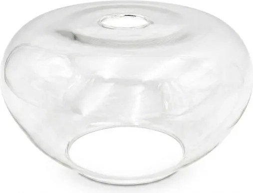 Plafonieră FLO WOOD 1xE27/15W/230V, stejar/transparent, Ø 22 cm