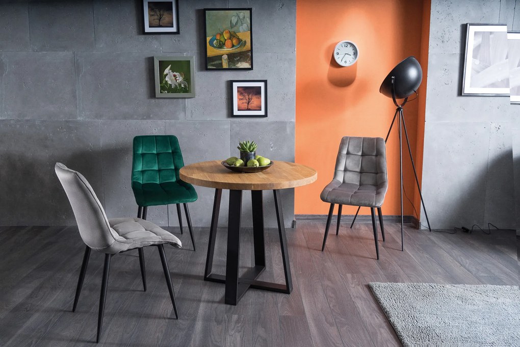 MAZZONI EXPORT POSH Verde (țesătură Bluvel 78) - TAPIȚERIE MODERNĂ PENTRU LIVING/SUFRAGERIE CATIFEA