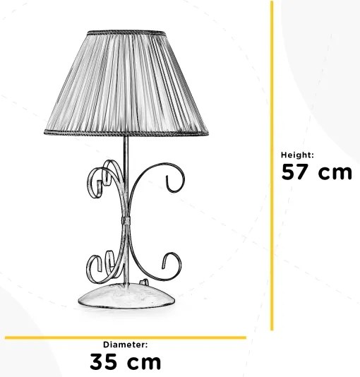 Lampă de masă ONLI ODINO 1xE27/22W/230V 57 cm