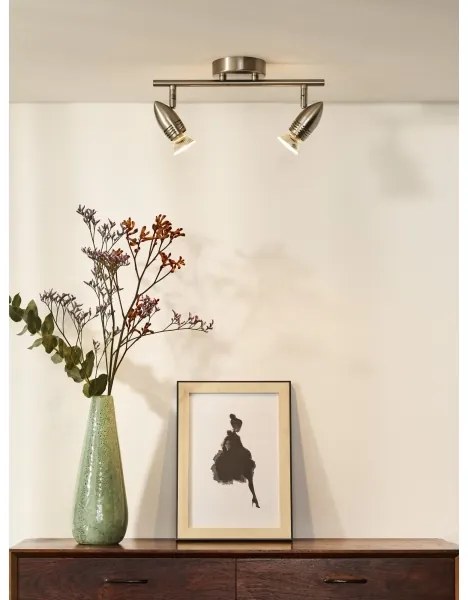 Lucide 13955/10/12 - Lampa spot LED CARO-LED 2xGU10/5W/230V crom