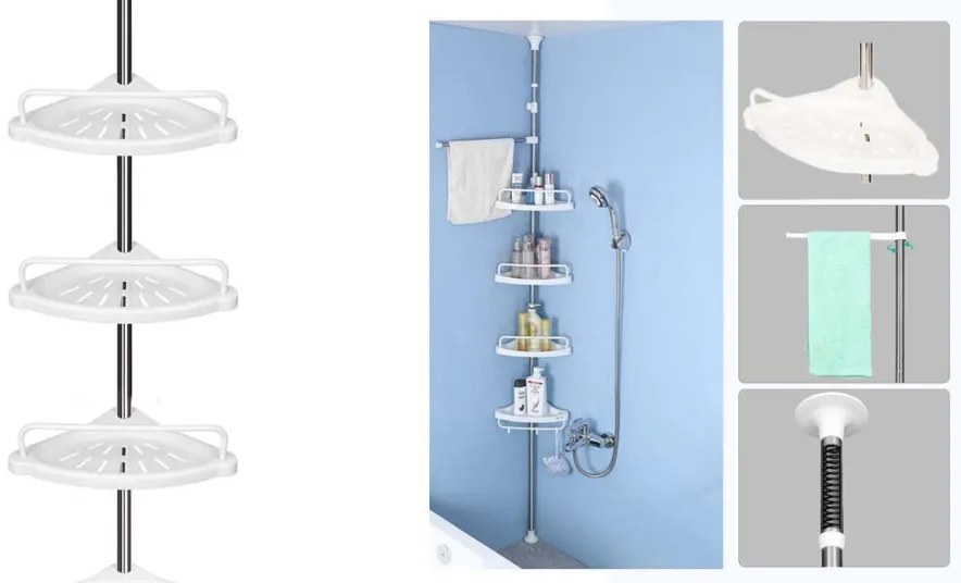 Raft telescopic pentru baie