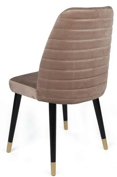 Set de scaune de sufragerie Hugo Beige and Black,2 buc.