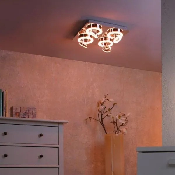 Spot LED RGBW dimabil JUST LIGHT. 14662-17 TIM 4xLED/5,9/230V + telecomandă