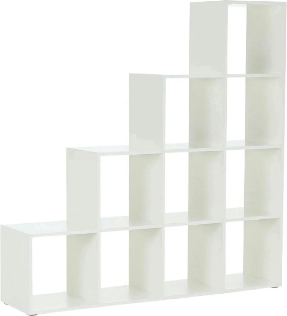 Biblioteca NORAH, alb, PAL melaminat, 139x33x144 cm