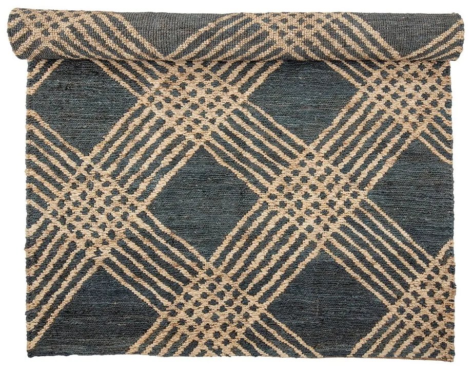 Covor gri antracit din iută 150x245 cm Cat – Bloomingville