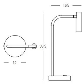 Veioza/Lampa LED moderna stil minimalist Tiny aurie