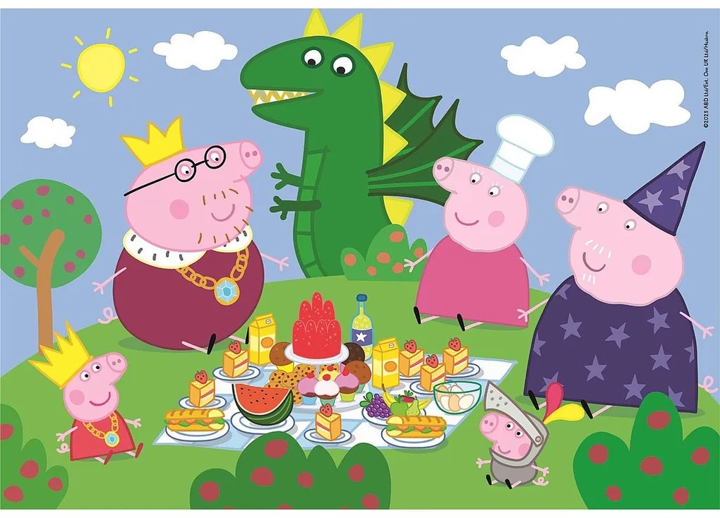 Purcelușa Peppa Dragon Puzzle Clementoni 60 piese