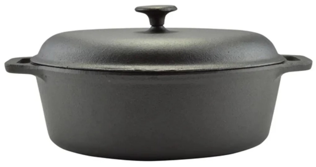 Oala fonta pura ovala cu capac 7,5 L PERFECT HOME 15535