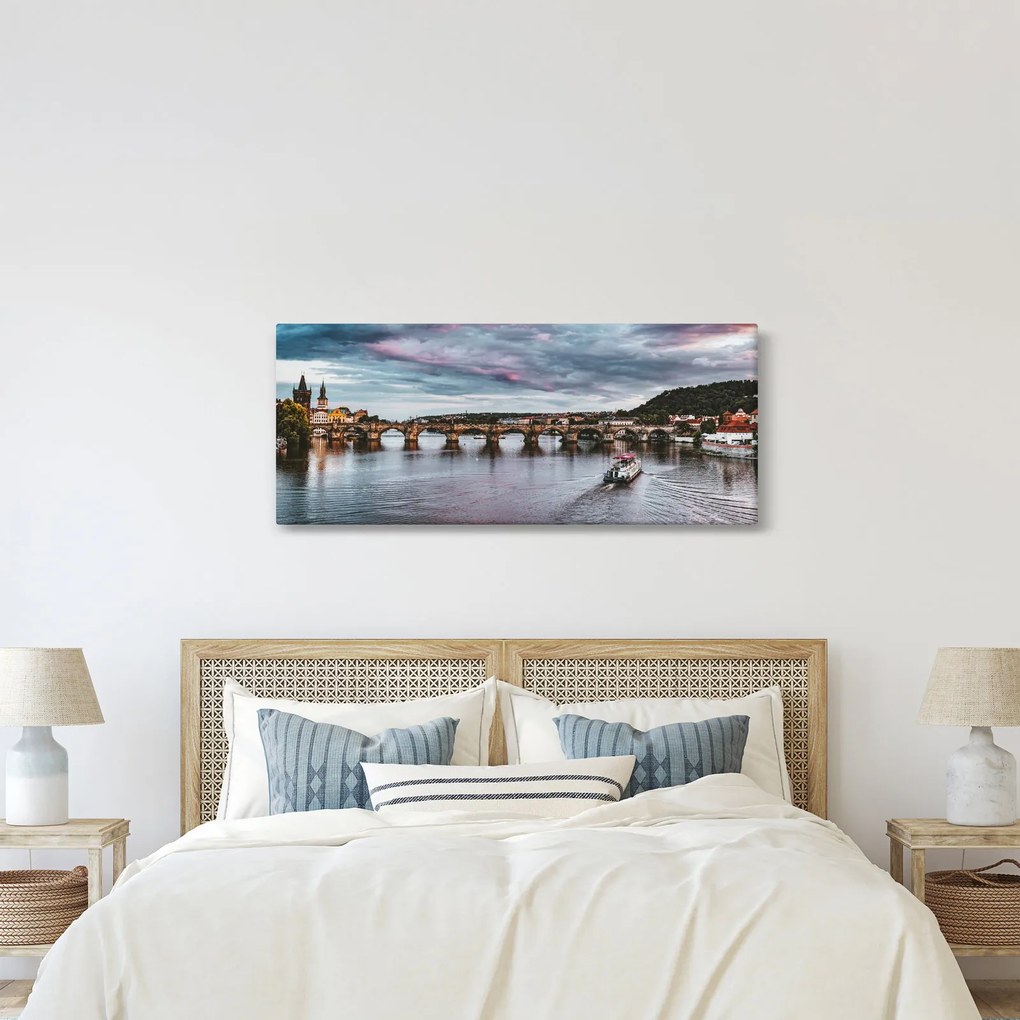 Tablou cu Vltava (120x50 cm)