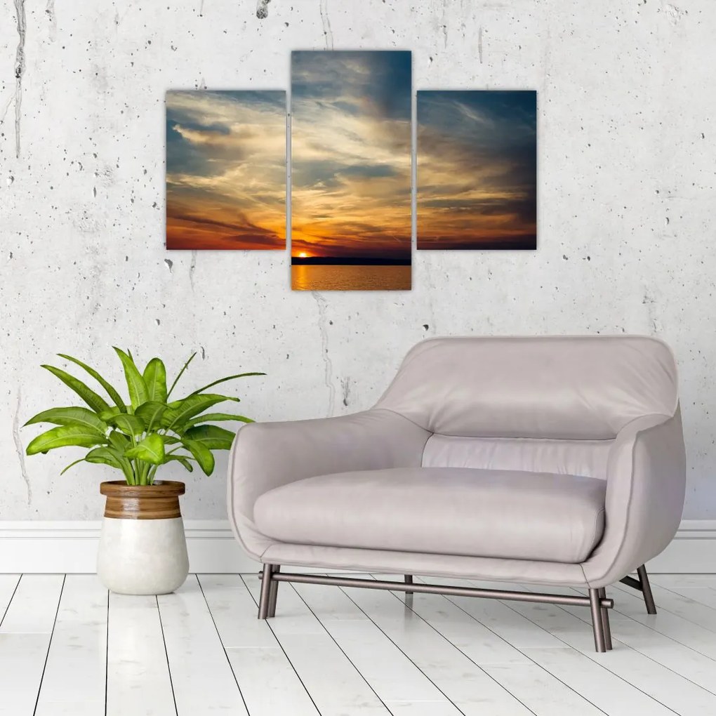 Tablou cu apus de soare (90x60 cm)