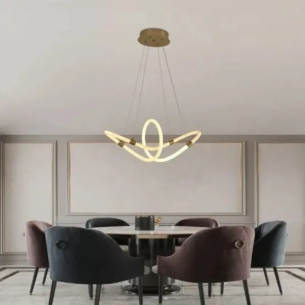 Lustră LED dimabilă pe cablu LED/25W/230V 3000-6500K + telecomandă