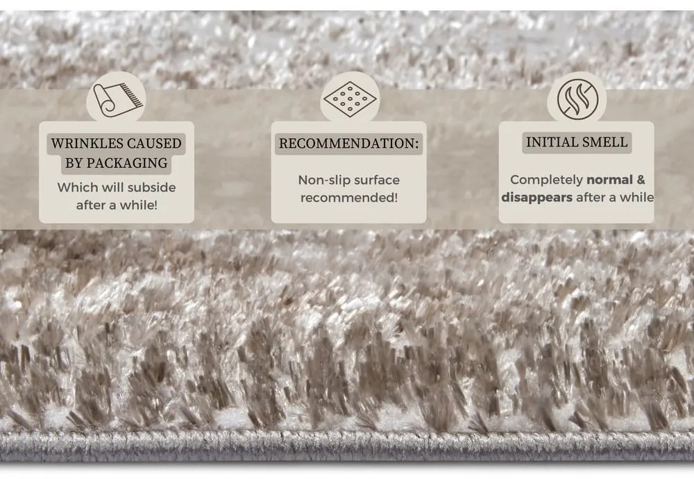 Covor bej/argintiu 67x120 cm Shine Classic – Hanse Home