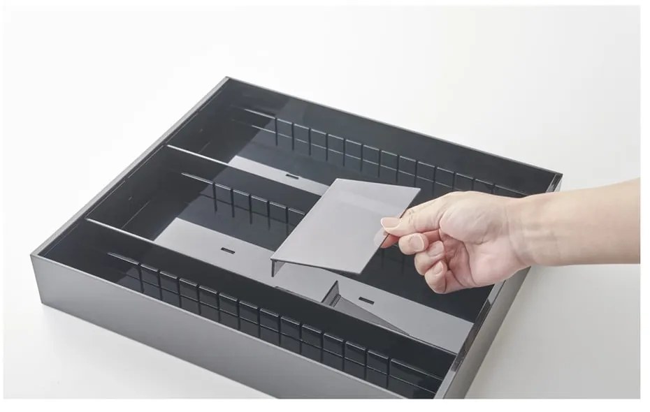 Organizator de tacâmuri negru din plastic 47.5 x 35 cm - YAMAZAKI