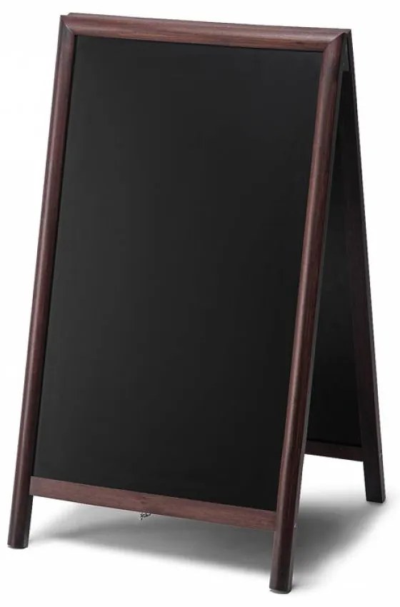 A din lemn cu tabla 68 x 120 cm, maro inchis