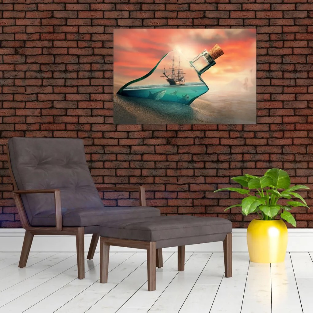 Tablou - Viața in sticla (90x60 cm)