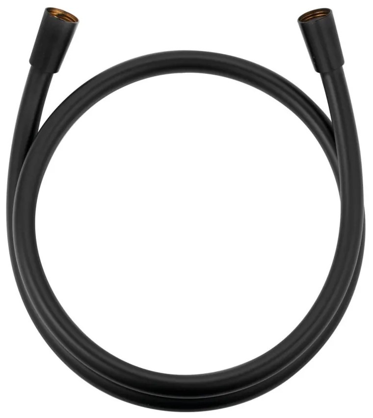 Furtun de dus Suparaflex 125 cm, negru mat Negru mat