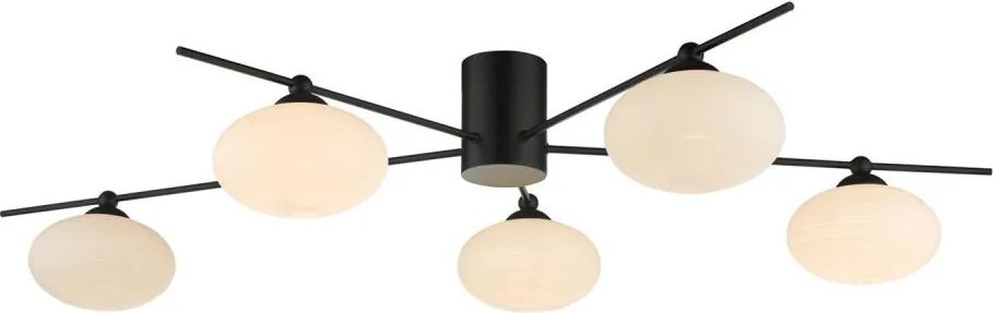 Där Lighting JAS5422 - Lustru aplicat JASPER 5xG9/25W/230V, negru