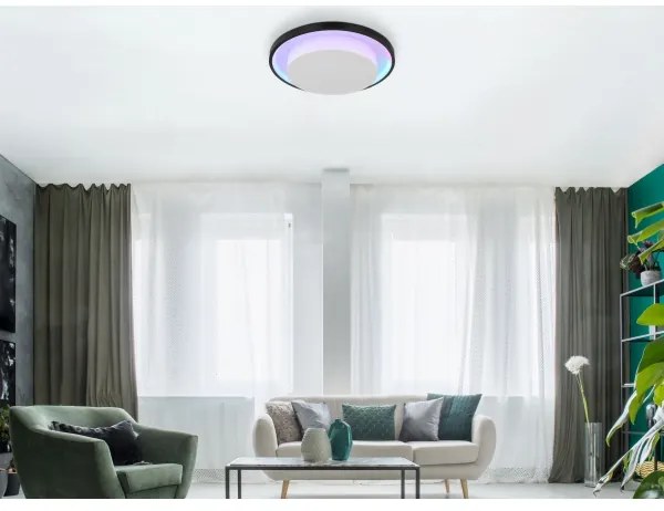 Plafonieră LED RGBW dimabilă MORGAN LED/21W/230V Globo 41390-21 + telecomandă