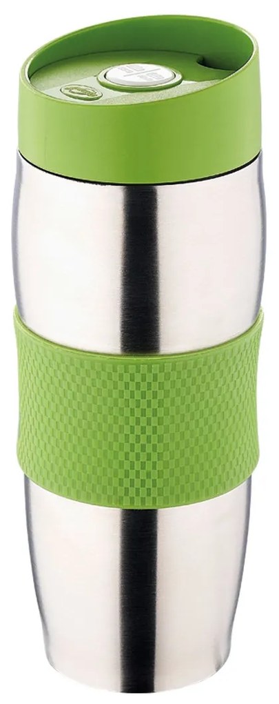 Cana termos Floria ZLN-1877, 380 ml, supapa etansare, inox,Verde