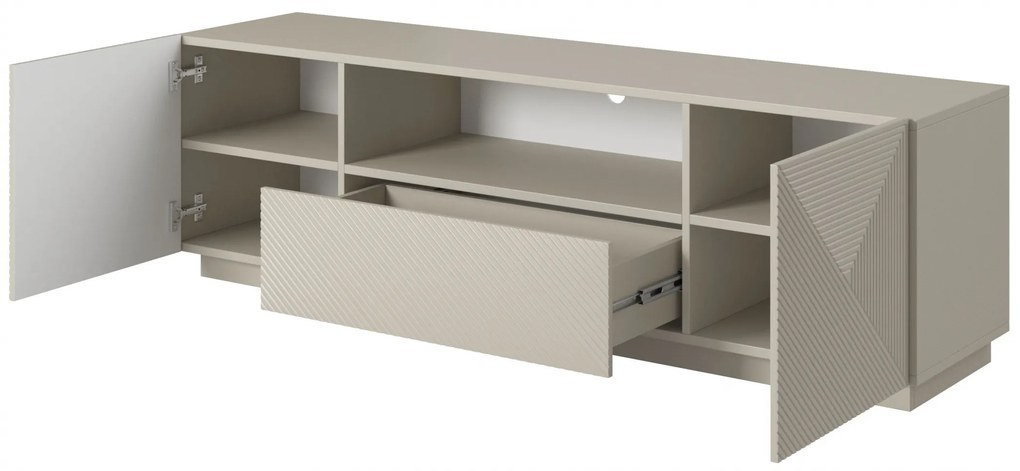 Comodă TV Asha 167 cm cu sertar și nișă - cașmir