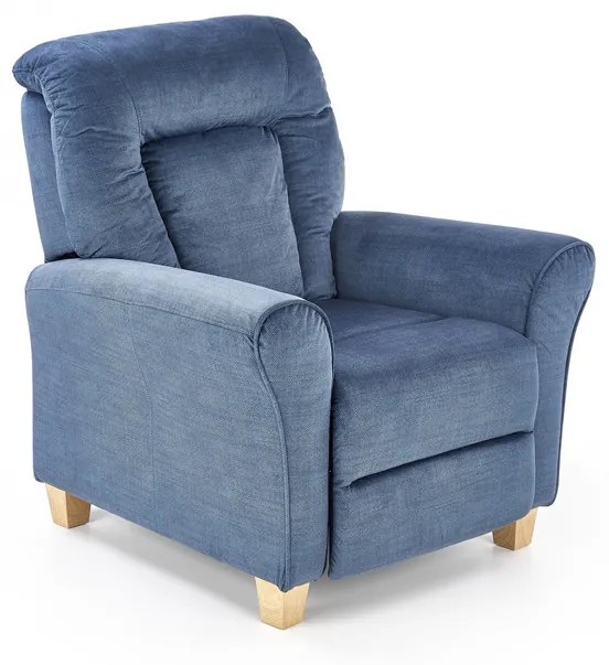Fotoliu recliner Bard stofa bleumarin H102 cm
