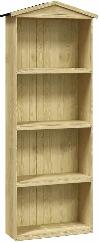 vidaXL Magazie unelte de grădină, 87x33x222 cm, lemn de pin tratat