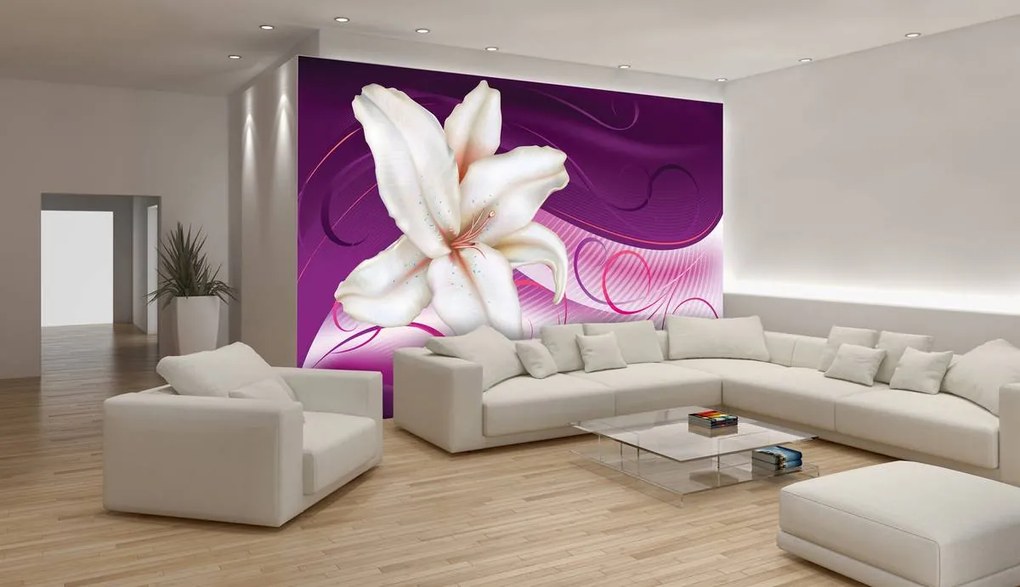 Fototapet - Arta florală - abstract (152,5x104 cm)