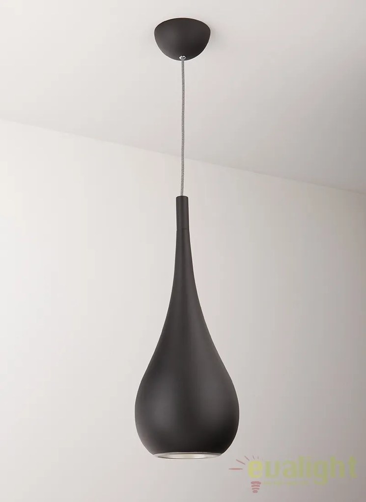 Pendul stil modern diam.20cm DROP negru