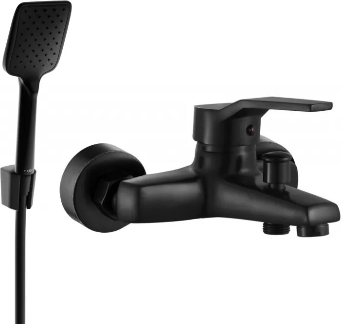 Mexen Caro R62 baterie de baie cu set de duș, neagră - 74663R62-70