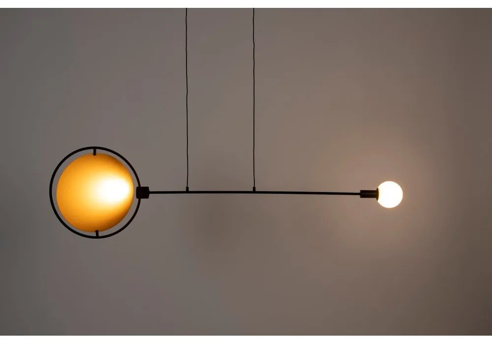 Lustră galben ocru/neagră LED cu intensitate reglabilă Sirius – Zuiver