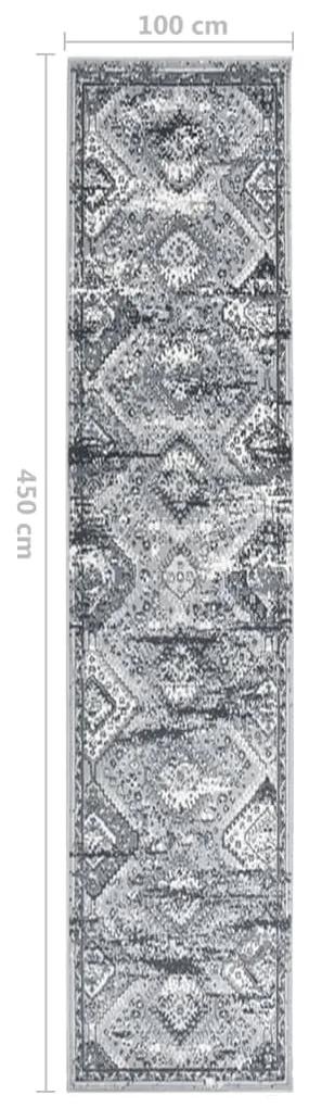 Covor traversa, gri oriental, 100x450 cm, BCF 100 x 450 cm, Model 3