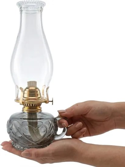 Brilagi - Lampă cu petrol MERLIN, fumurie/gri