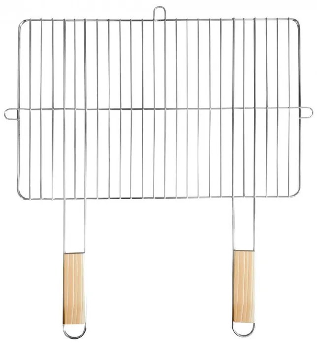 Grilaj pătrat cu mâner din lemn 57x51 cm